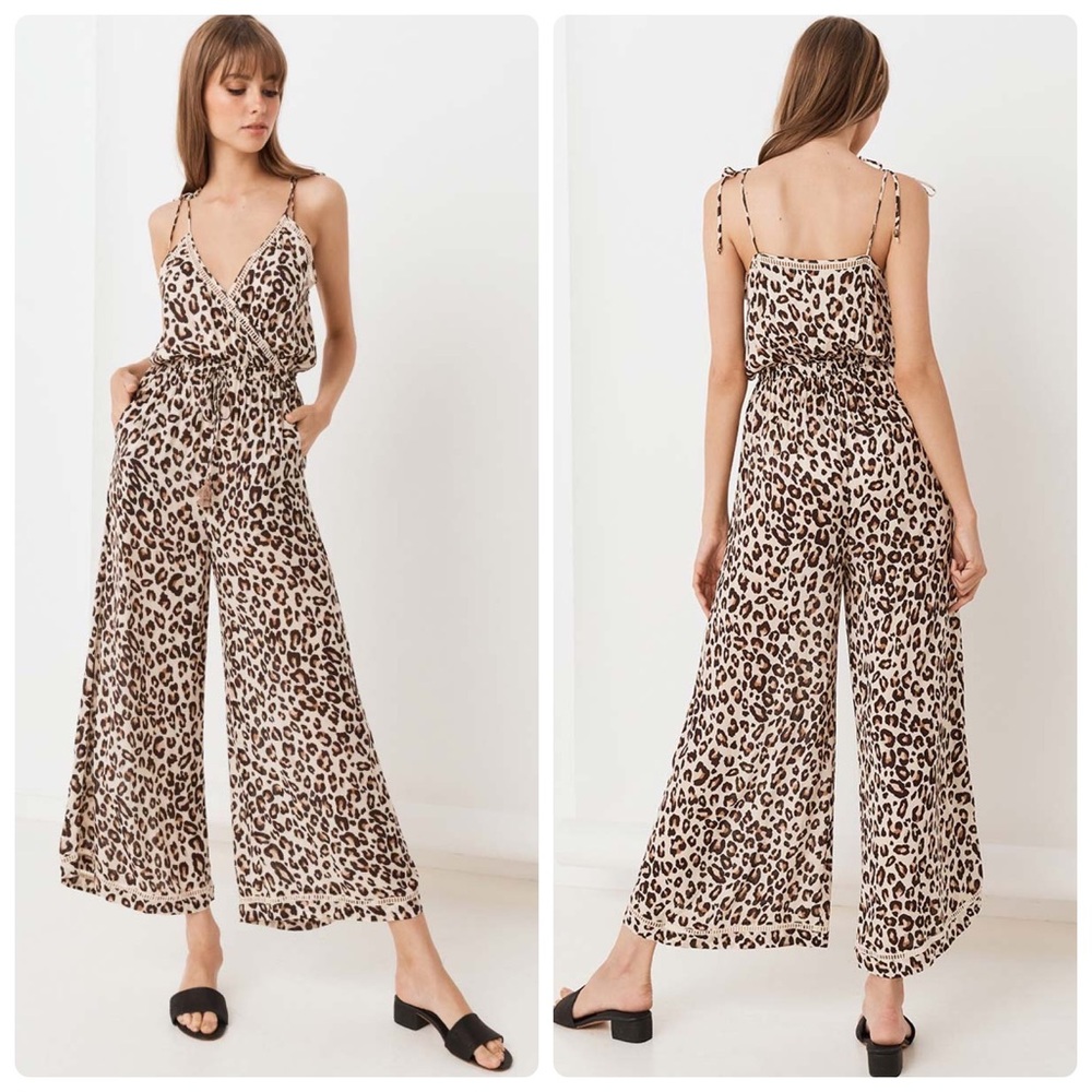NWT Spell & the Gypsy Collective Bodhi Leopard Jumpsuit
